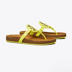 NIB Tory Burch Miller Clouds in Blazing Yellow